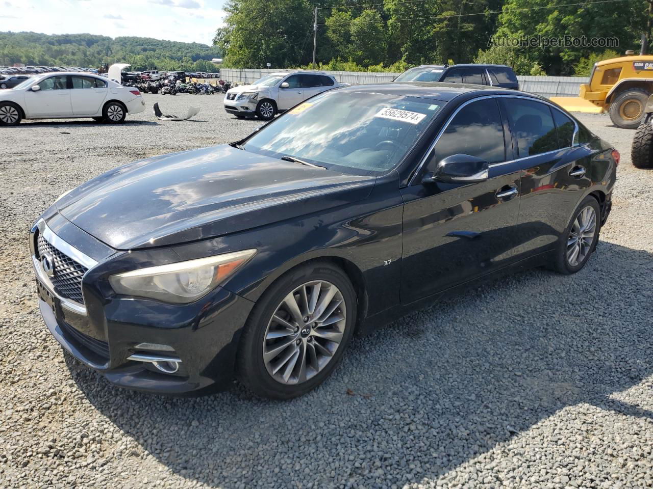 2014 Infiniti Q50 Base Black vin: JN1BV7AP5EM686375