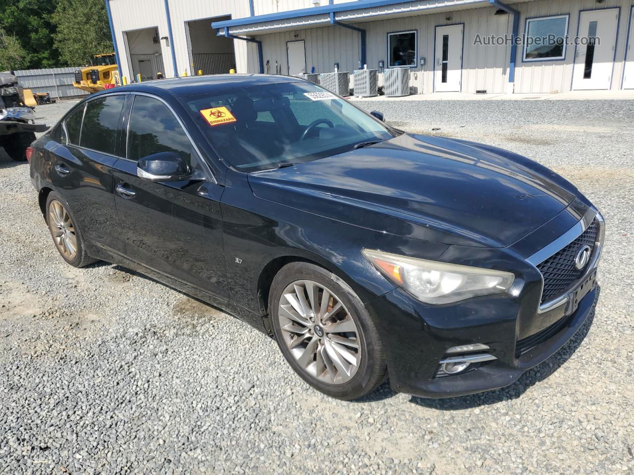 2014 Infiniti Q50 Base Black vin: JN1BV7AP5EM686375