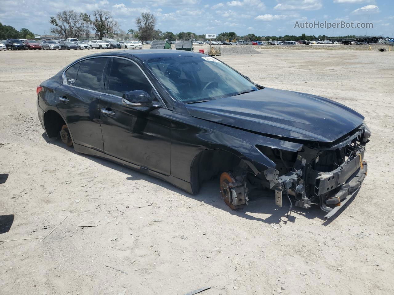 2014 Infiniti Q50 Base Black vin: JN1BV7AP5EM686425