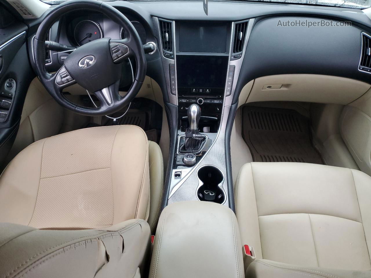 2014 Infiniti Q50 Base Белый vin: JN1BV7AP5EM691608