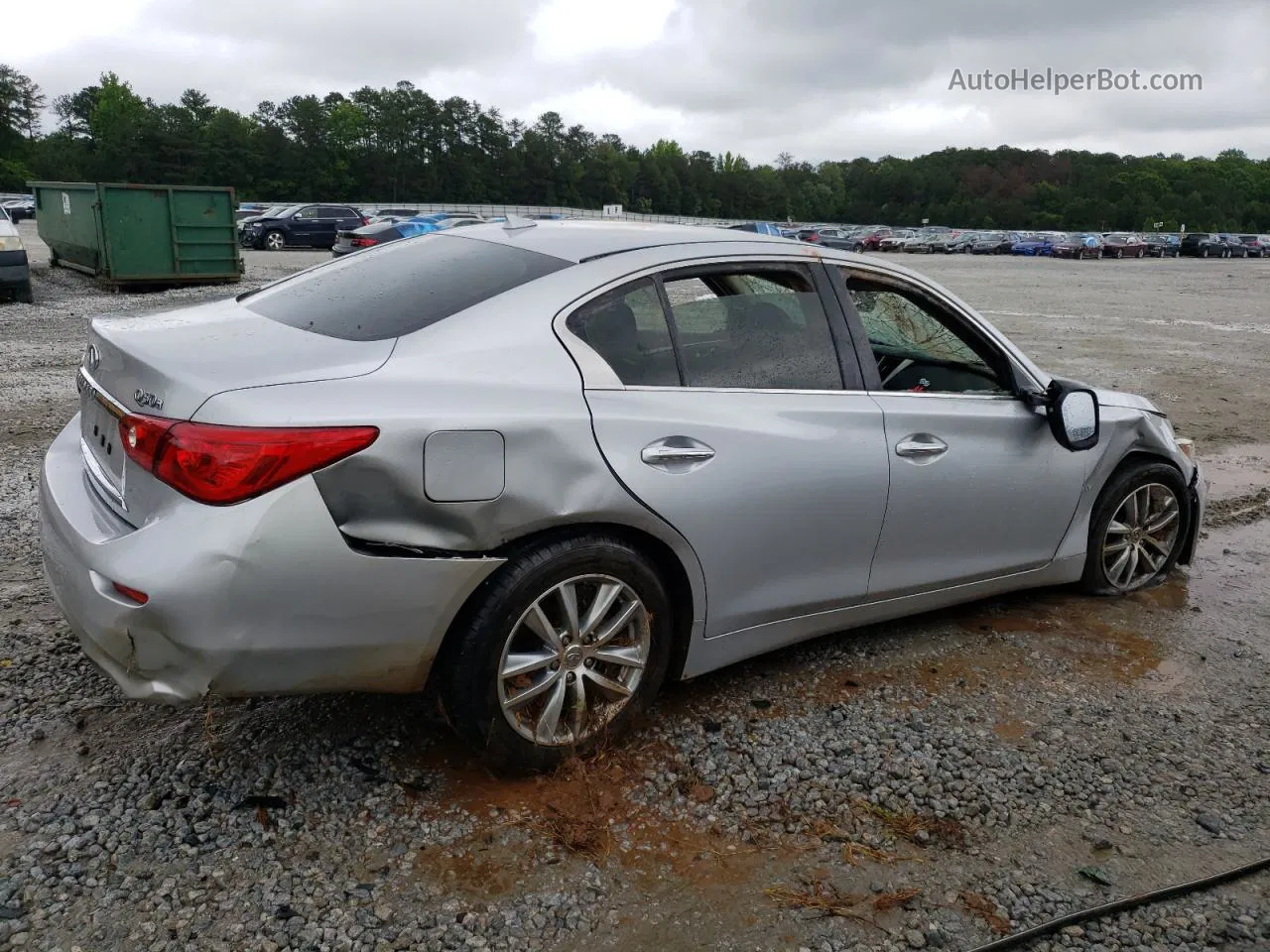 2015 Infiniti Q50 Base Silver vin: JN1BV7AP5FM335211