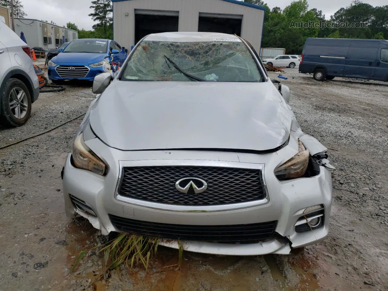 2015 Infiniti Q50 Base Silver vin: JN1BV7AP5FM335211