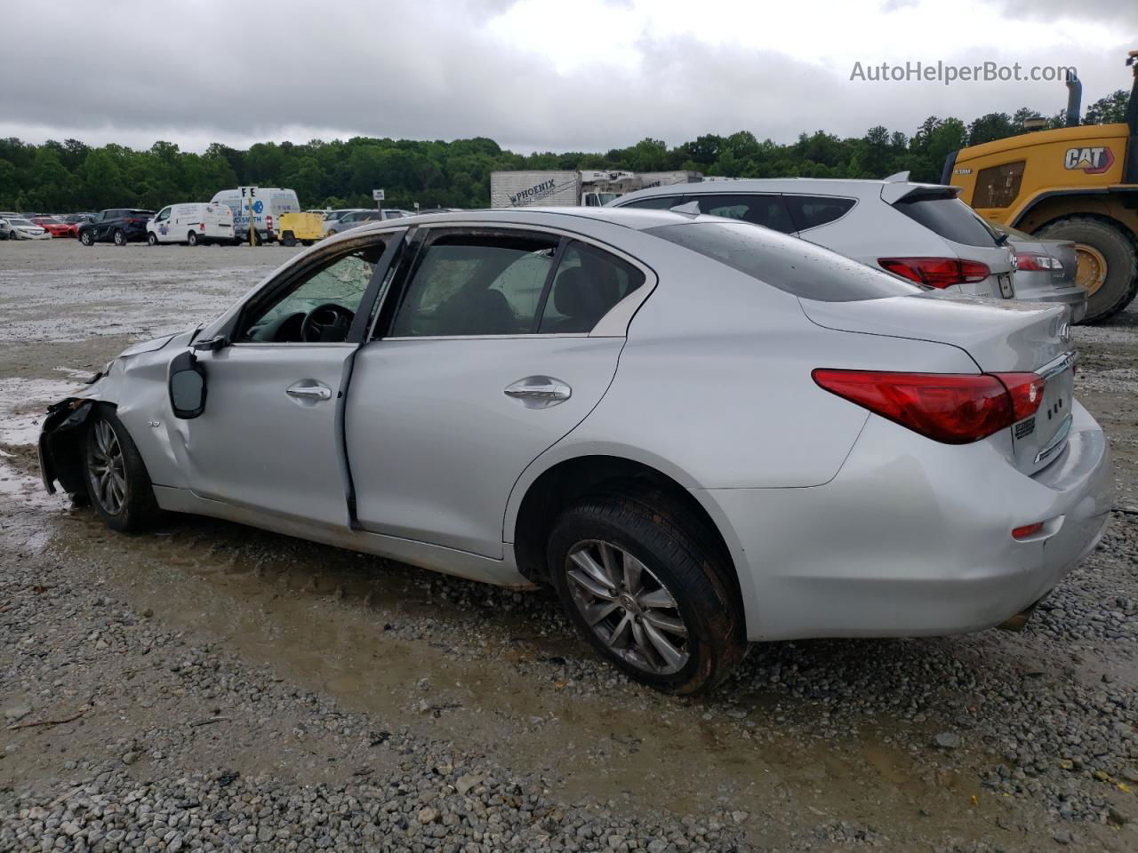 2015 Infiniti Q50 Base Silver vin: JN1BV7AP5FM335211