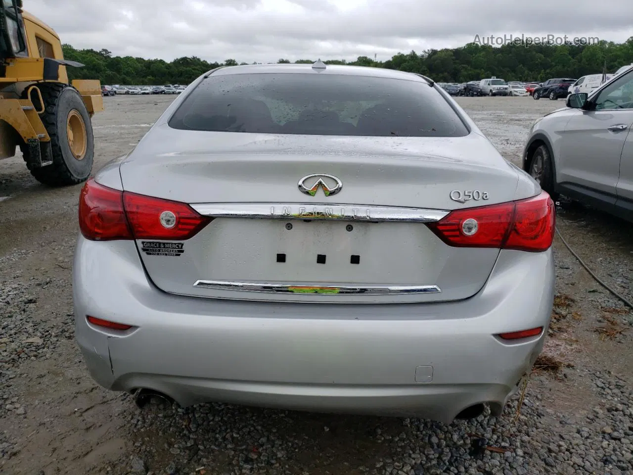 2015 Infiniti Q50 Base Silver vin: JN1BV7AP5FM335211