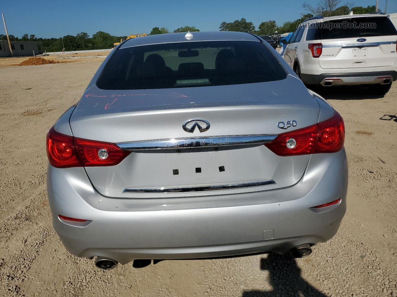 2015 Infiniti Q50 Base Silver vin: JN1BV7AP5FM341591