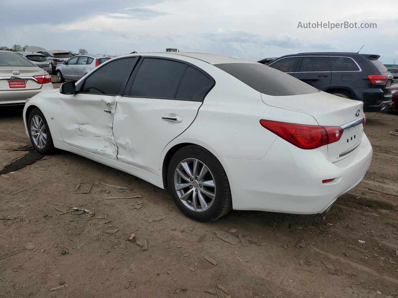 2015 Infiniti Q50 Base Белый vin: JN1BV7AP5FM343325