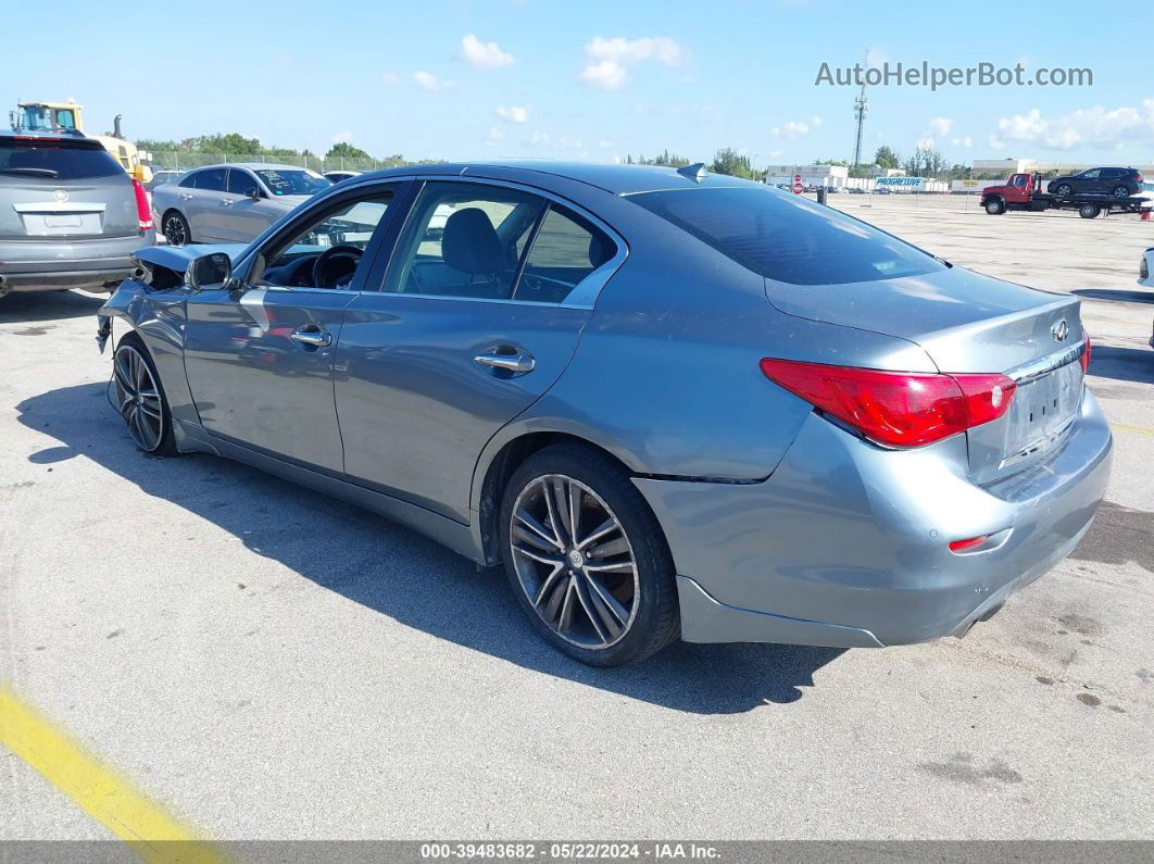 2015 Infiniti Q50 Sport Gray vin: JN1BV7AP5FM343681