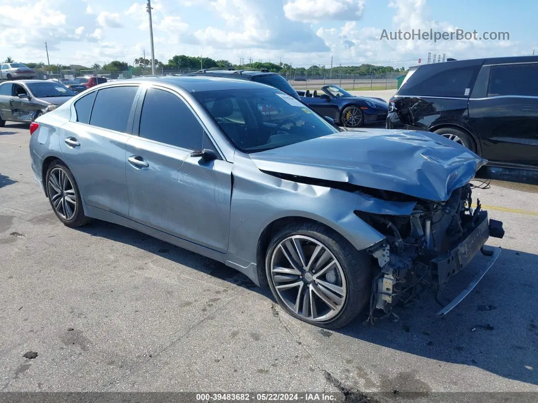 2015 Infiniti Q50 Sport Gray vin: JN1BV7AP5FM343681