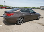 2015 Infiniti Q50 Base Brown vin: JN1BV7AP5FM345740