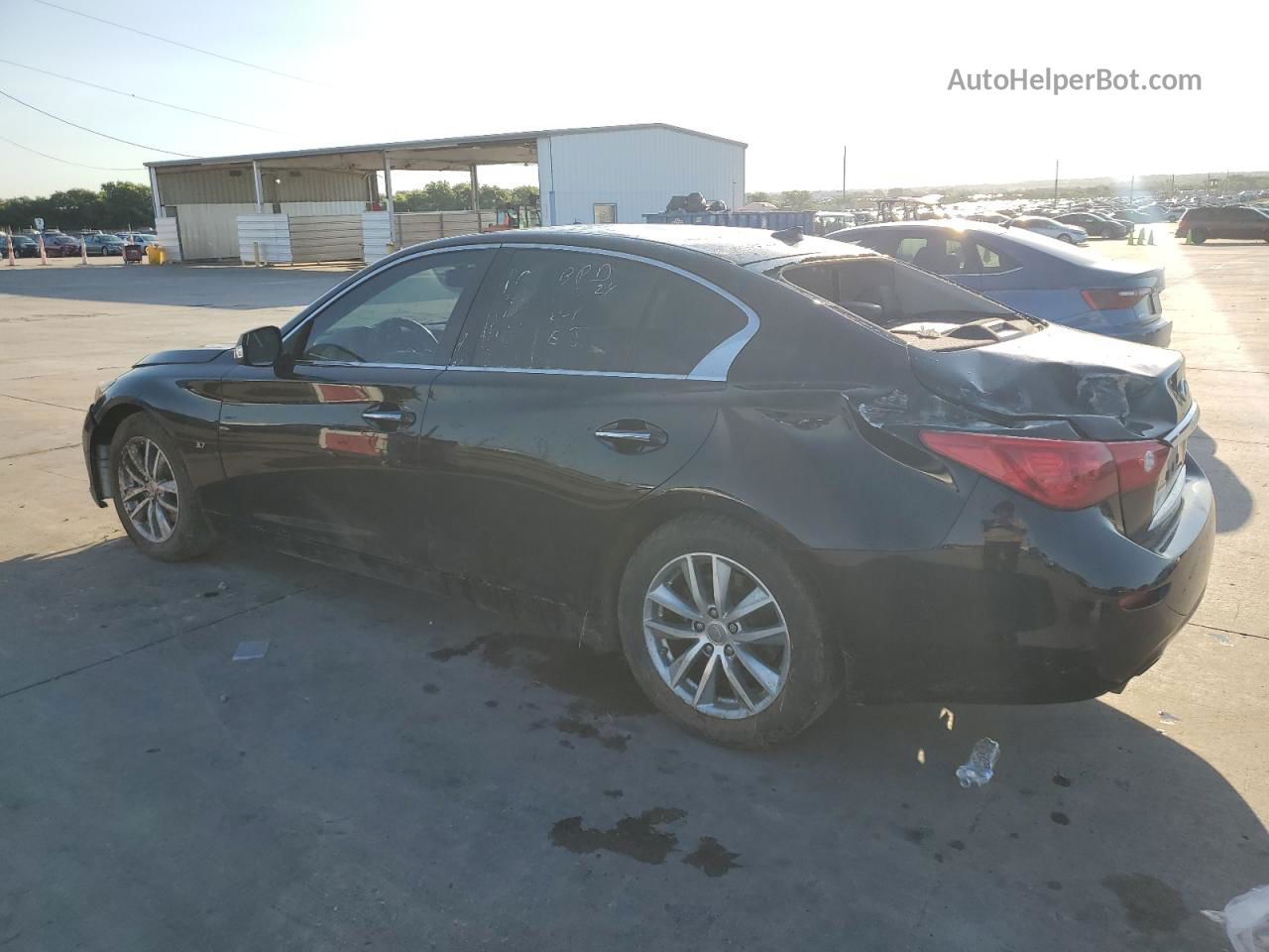 2015 Infiniti Q50 Base Black vin: JN1BV7AP5FM346385