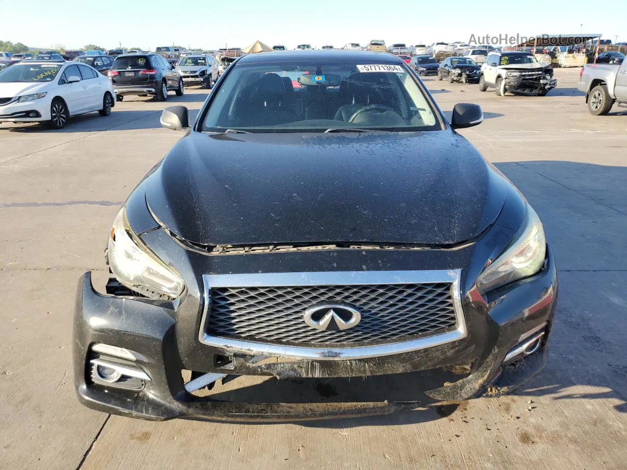 2015 Infiniti Q50 Base Black vin: JN1BV7AP5FM346385