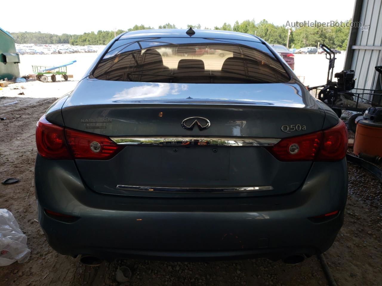 2015 Infiniti Q50 Base Gray vin: JN1BV7AP5FM349755