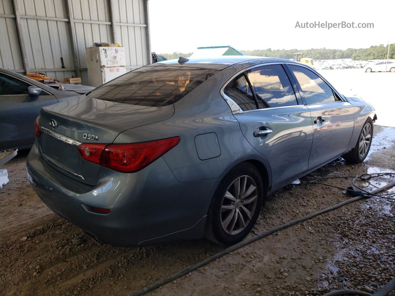 2015 Infiniti Q50 Base Gray vin: JN1BV7AP5FM349755