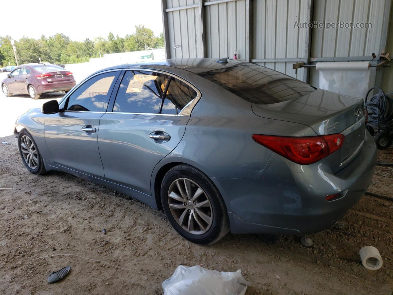 2015 Infiniti Q50 Base Gray vin: JN1BV7AP5FM349755