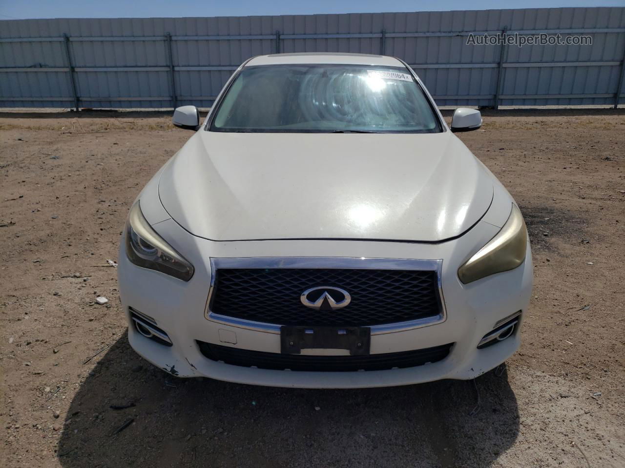 2015 Infiniti Q50 Base White vin: JN1BV7AP5FM351103