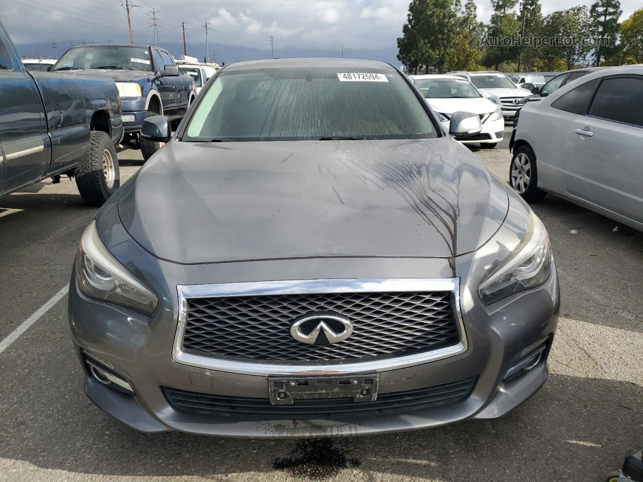 2015 Infiniti Q50 Base Gray vin: JN1BV7AP5FM351814