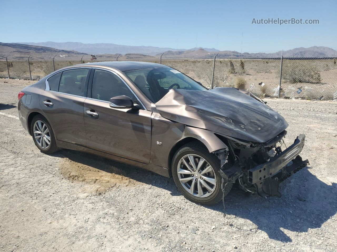 2015 Infiniti Q50 Base Серый vin: JN1BV7AP5FM358746