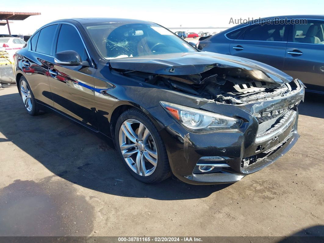 2014 Infiniti Q50 Premium Черный vin: JN1BV7AP6EM670900