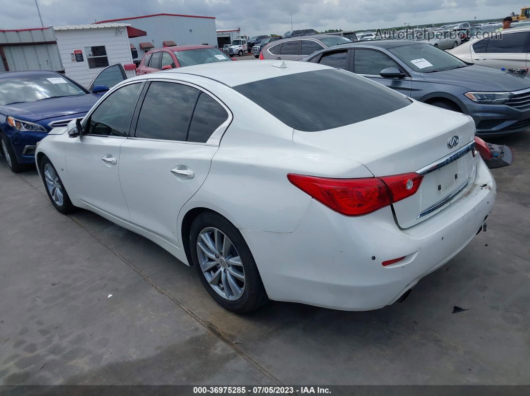 2014 Infiniti Q50 Premium Белый vin: JN1BV7AP6EM673599