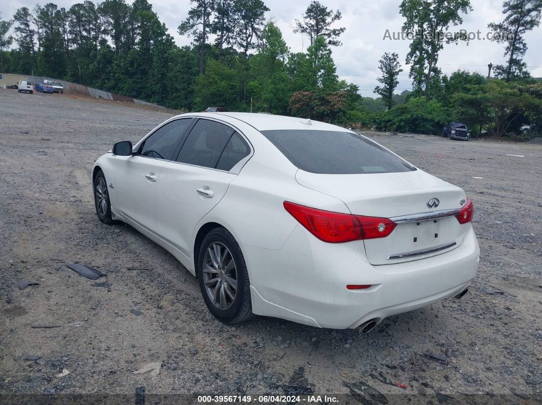 2014 Infiniti Q50   White vin: JN1BV7AP6EM675403