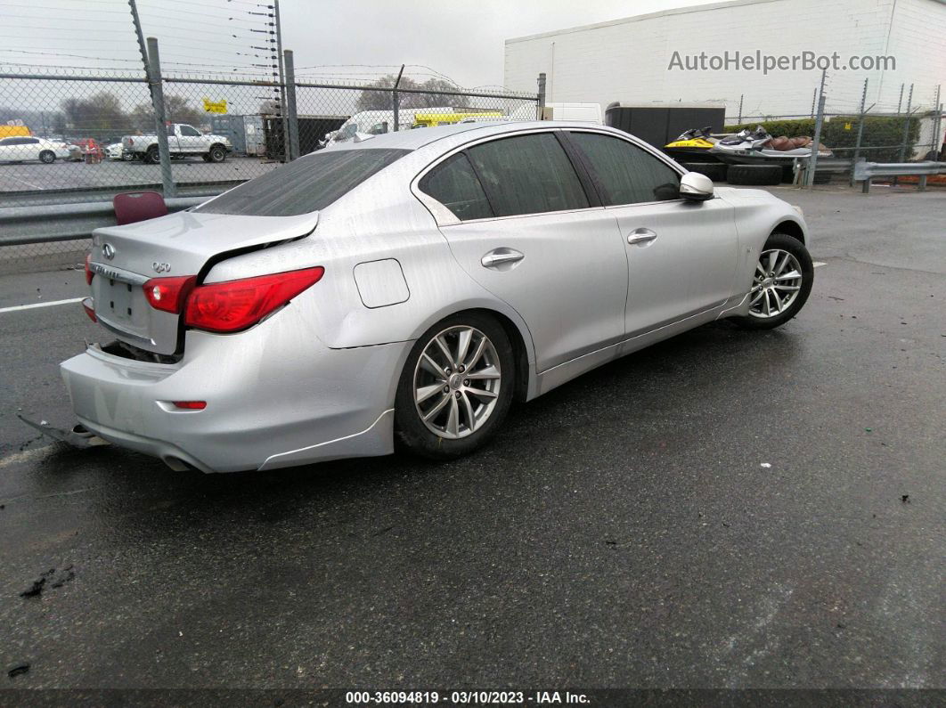 2014 Infiniti Q50 Premium Silver vin: JN1BV7AP6EM684229