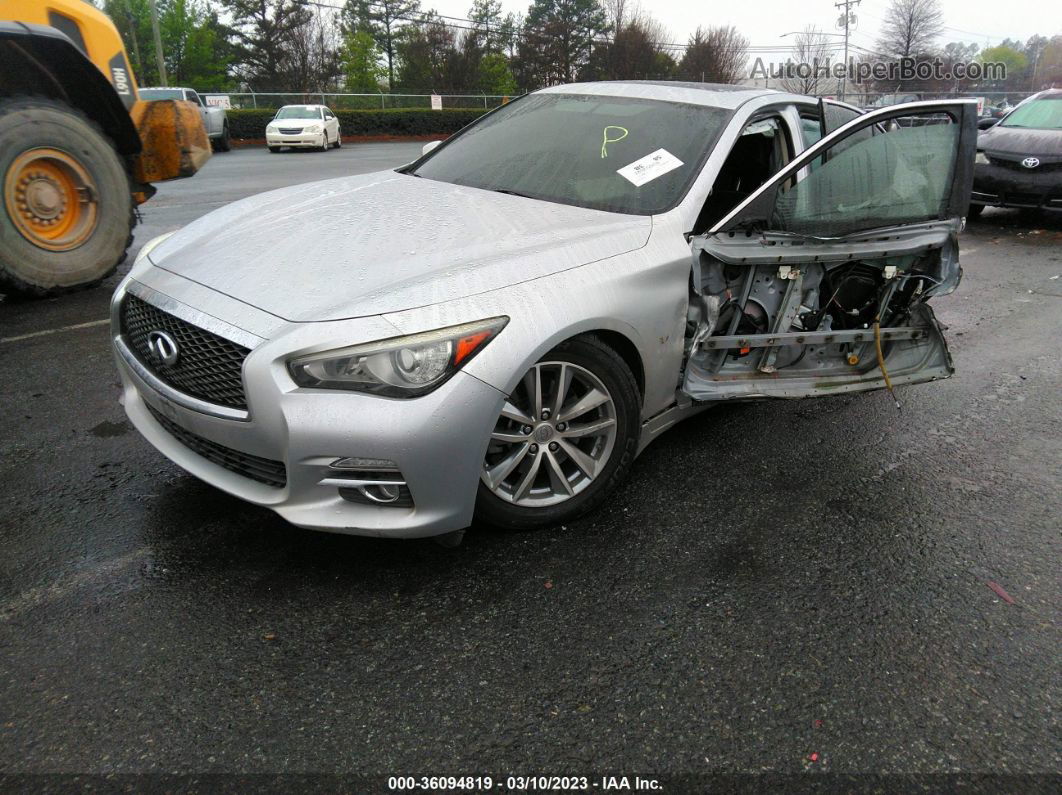 2014 Infiniti Q50 Premium Silver vin: JN1BV7AP6EM684229