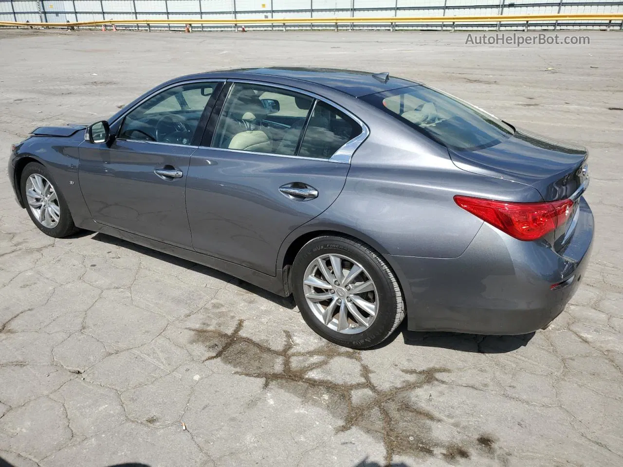 2014 Infiniti Q50 Base Gray vin: JN1BV7AP6EM686773