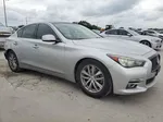 2014 Infiniti Q50 Base Серебряный vin: JN1BV7AP6EM690175