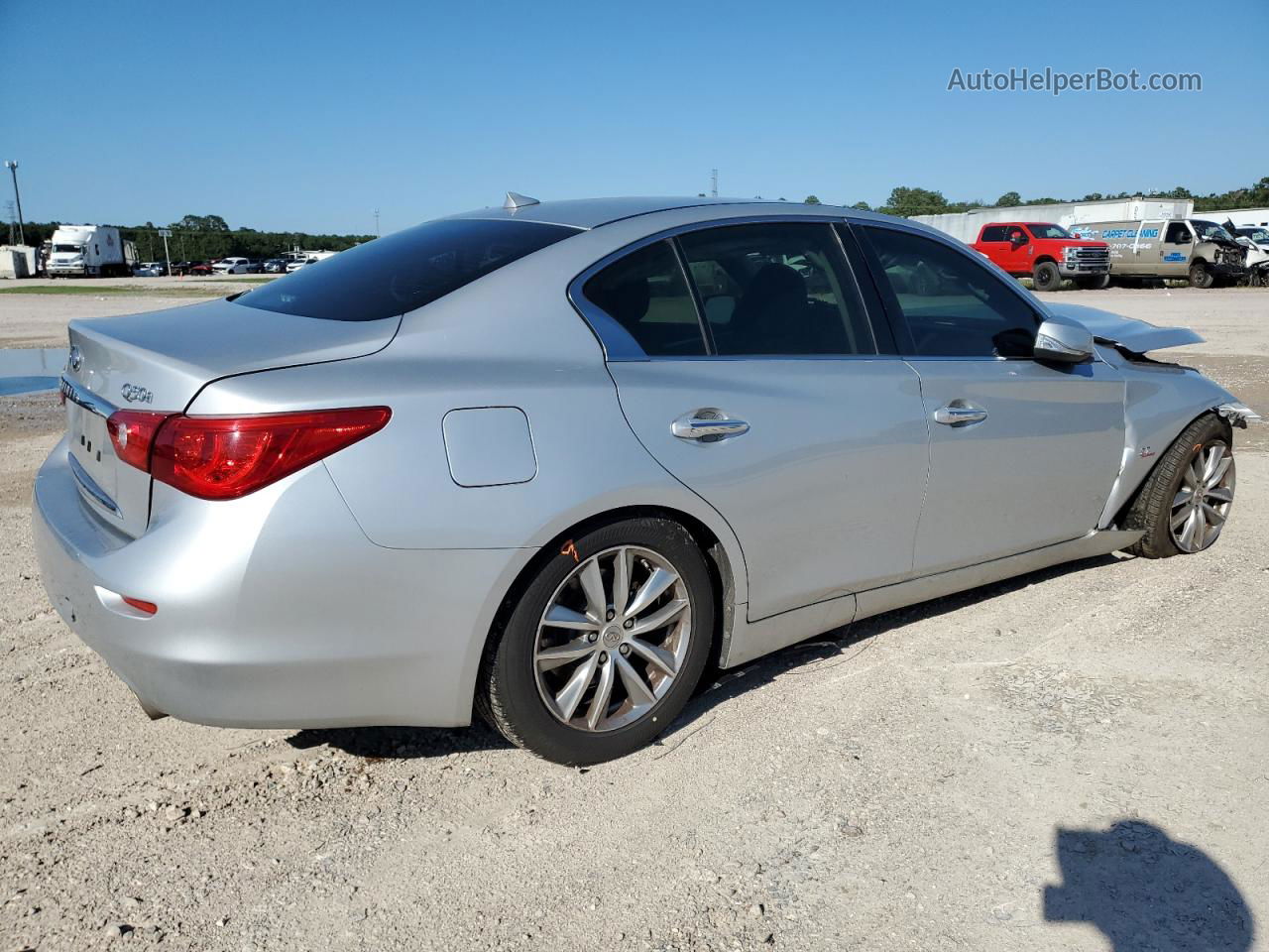 2014 Infiniti Q50 Base Silver vin: JN1BV7AP6EM690743