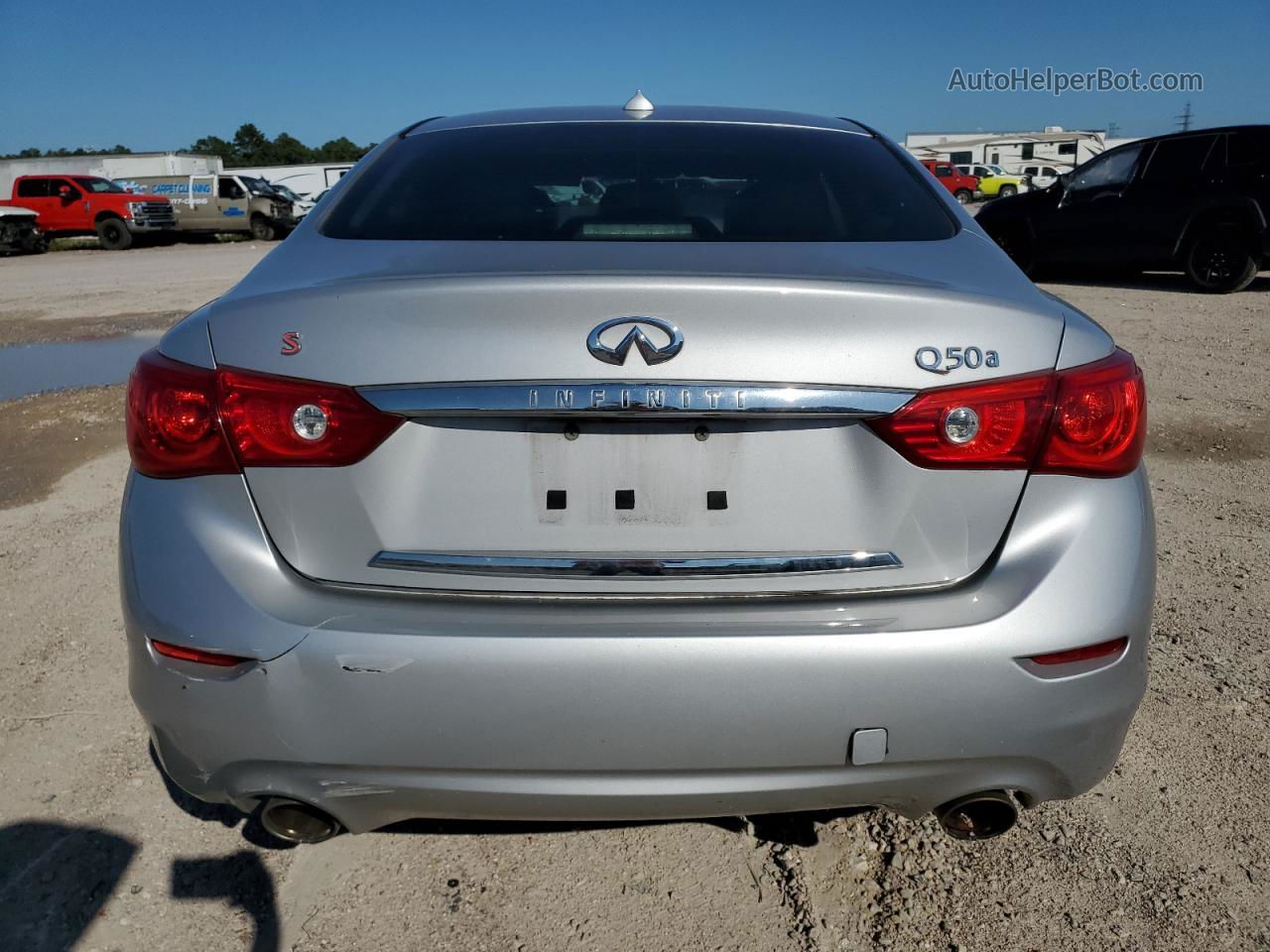 2014 Infiniti Q50 Base Silver vin: JN1BV7AP6EM690743