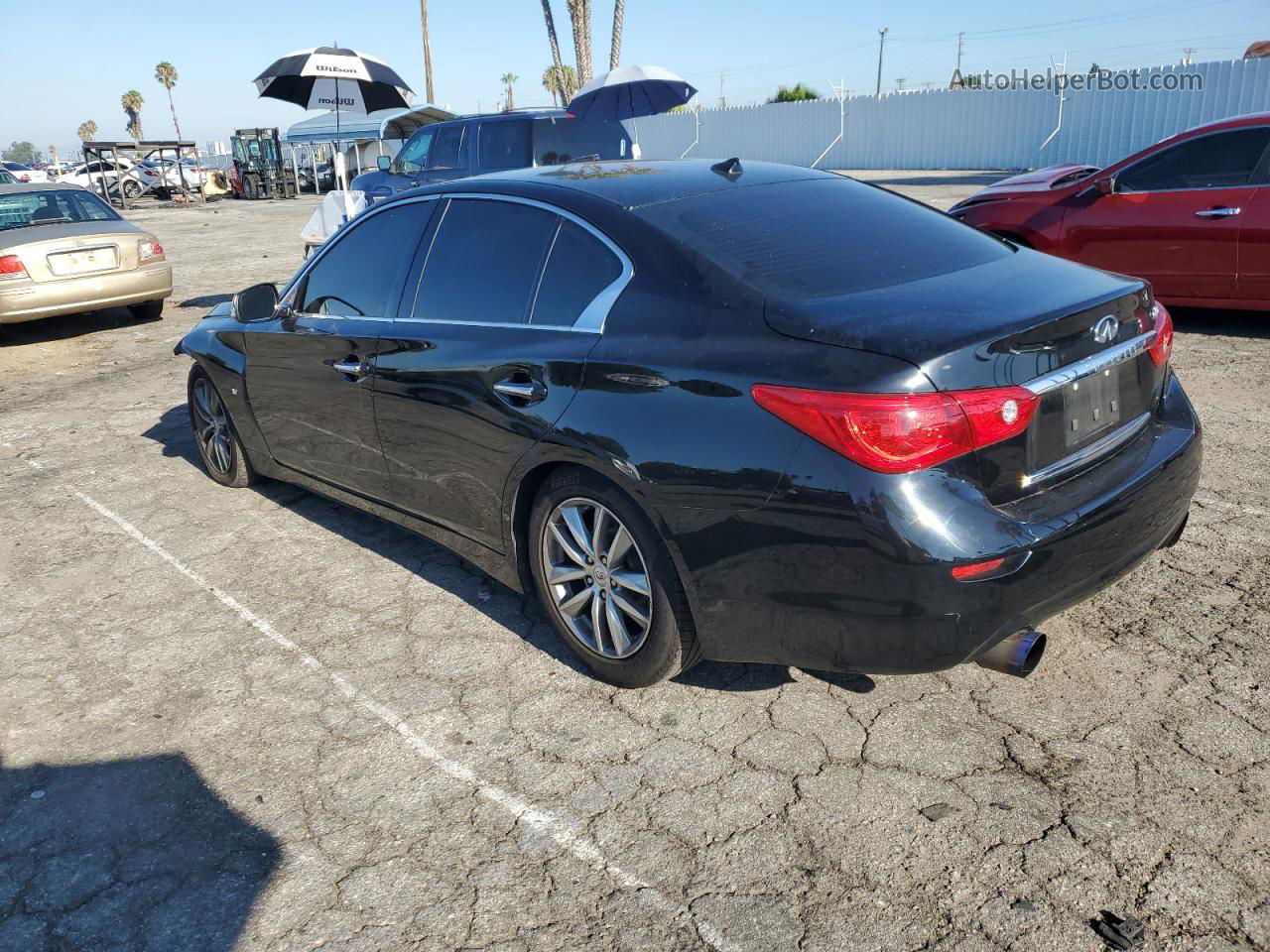 2014 Infiniti Q50 Base Black vin: JN1BV7AP6EM693173