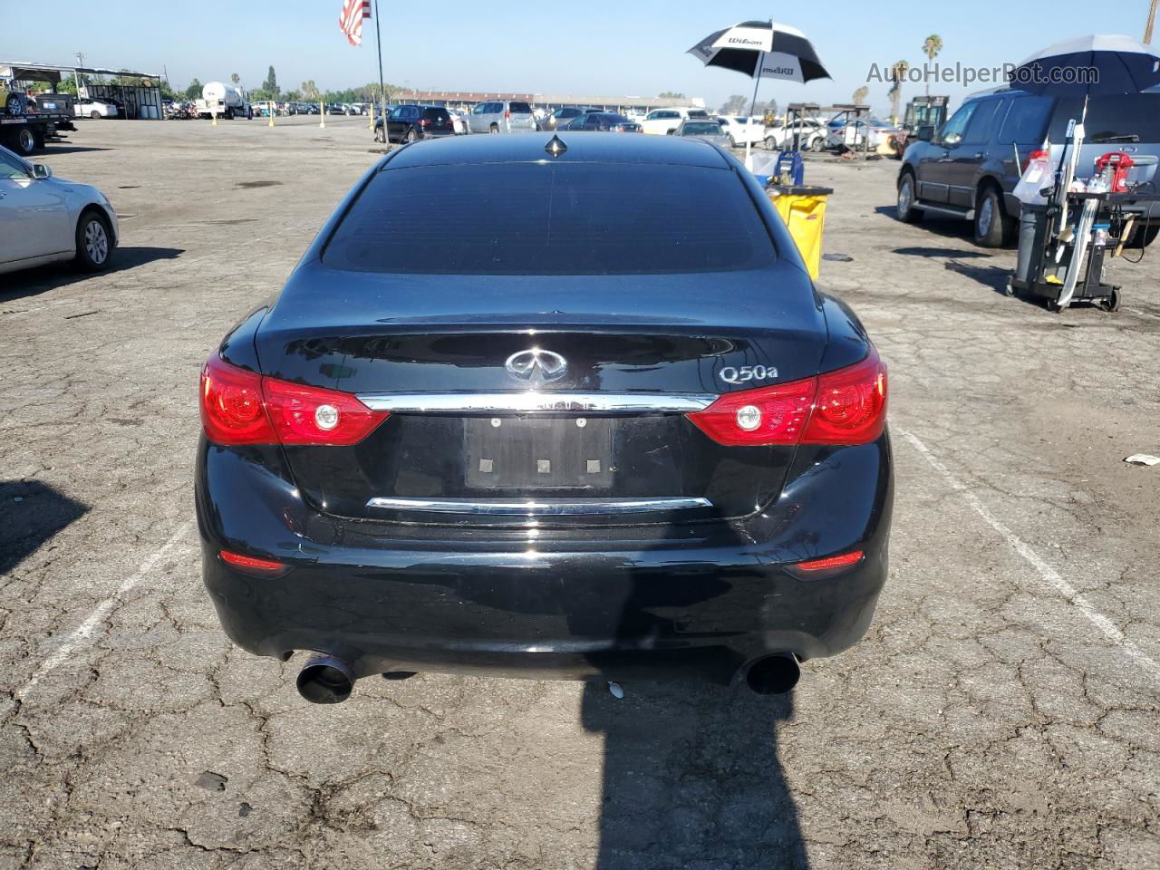 2014 Infiniti Q50 Base Black vin: JN1BV7AP6EM693173