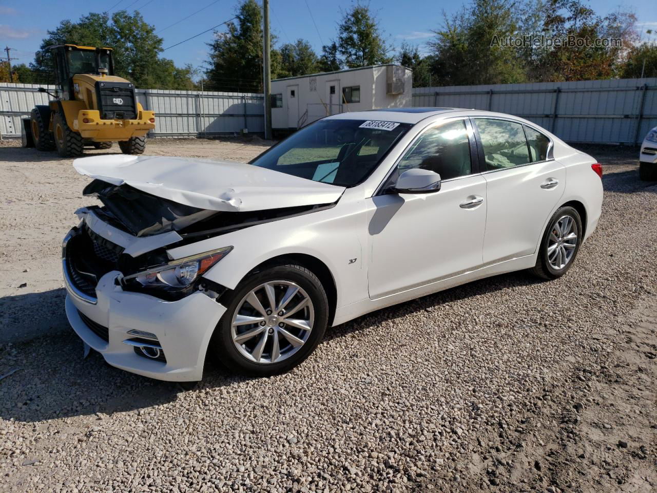 2015 Infiniti Q50 Base White vin: JN1BV7AP6FM330759