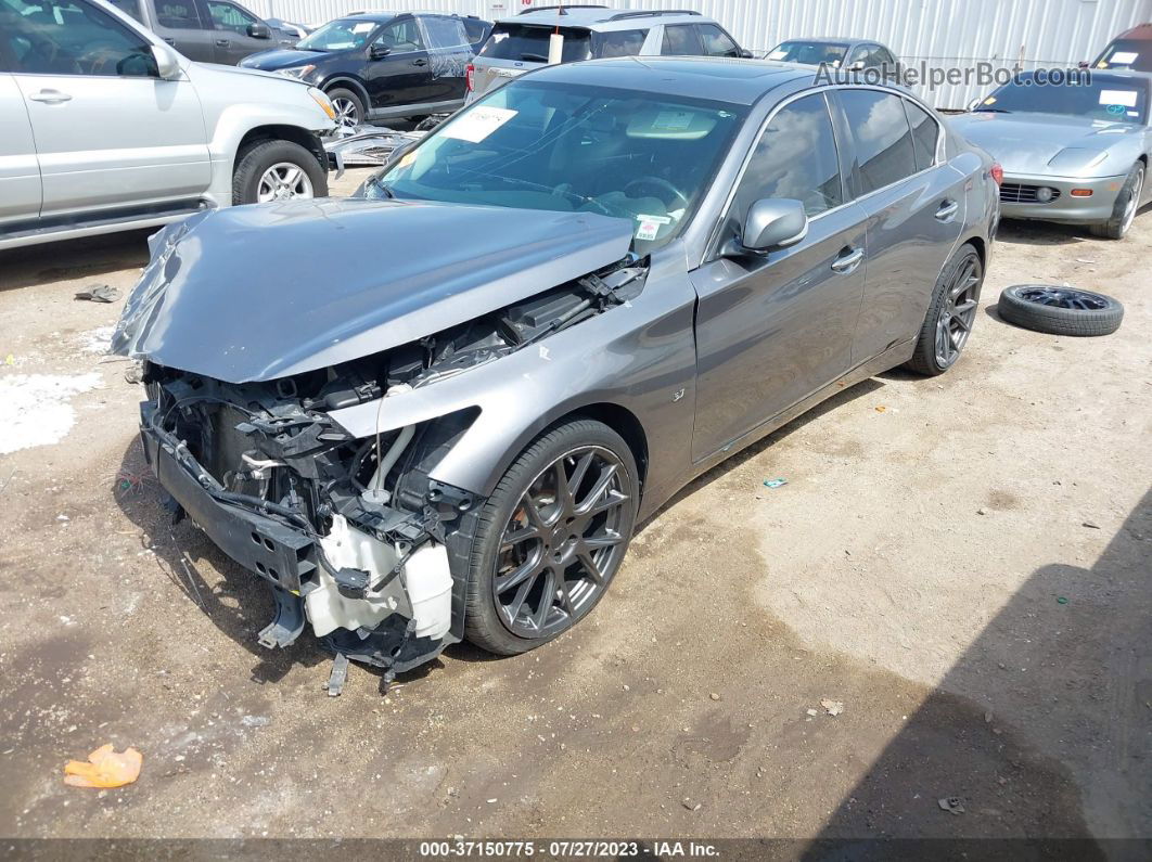 2015 Infiniti Q50   Silver vin: JN1BV7AP6FM332088