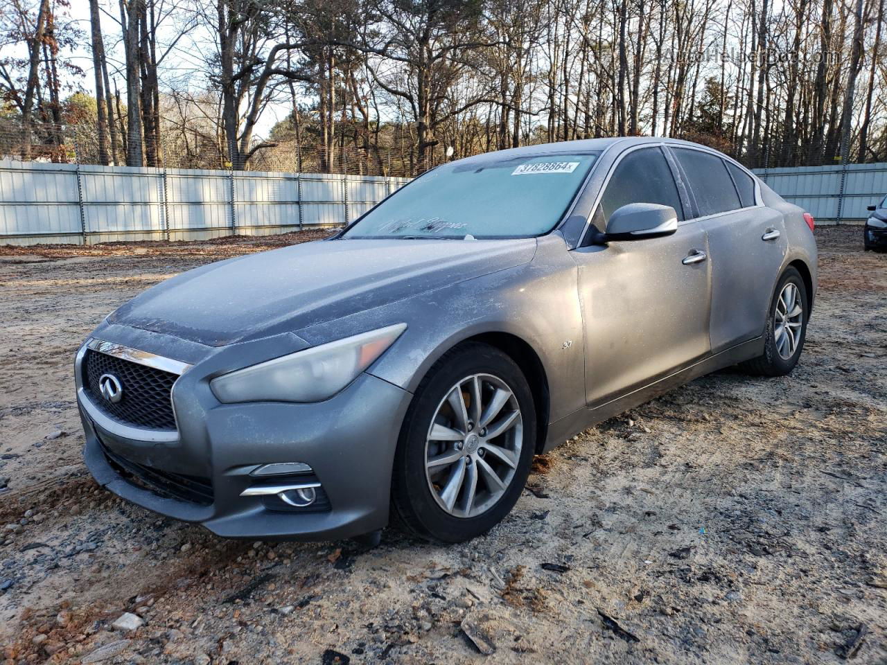 2015 Infiniti Q50 Base Gray vin: JN1BV7AP6FM339025