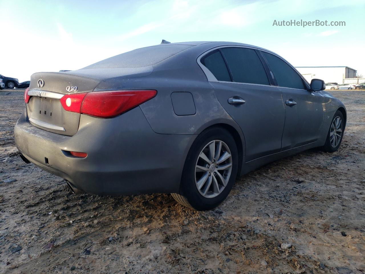 2015 Infiniti Q50 Base Gray vin: JN1BV7AP6FM339025