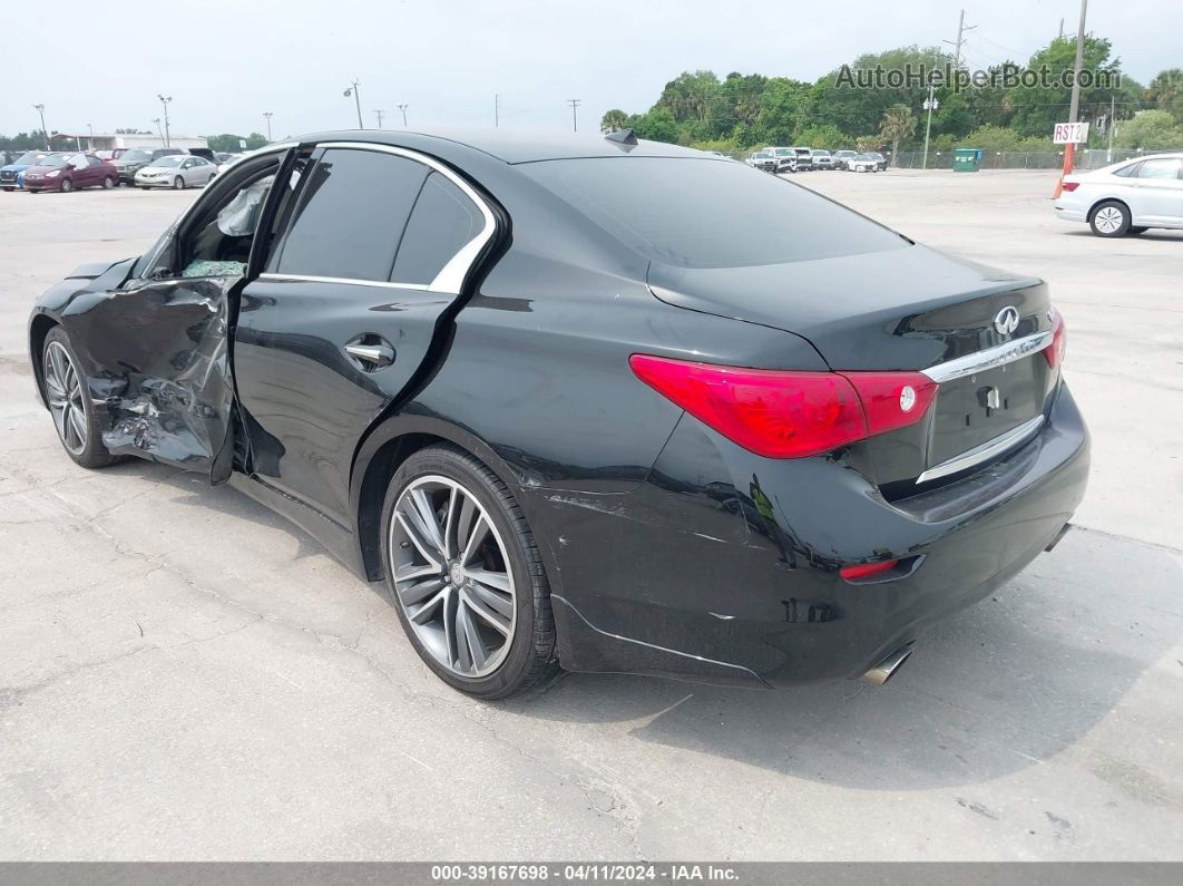 2015 Infiniti Q50 Sport Черный vin: JN1BV7AP6FM341907