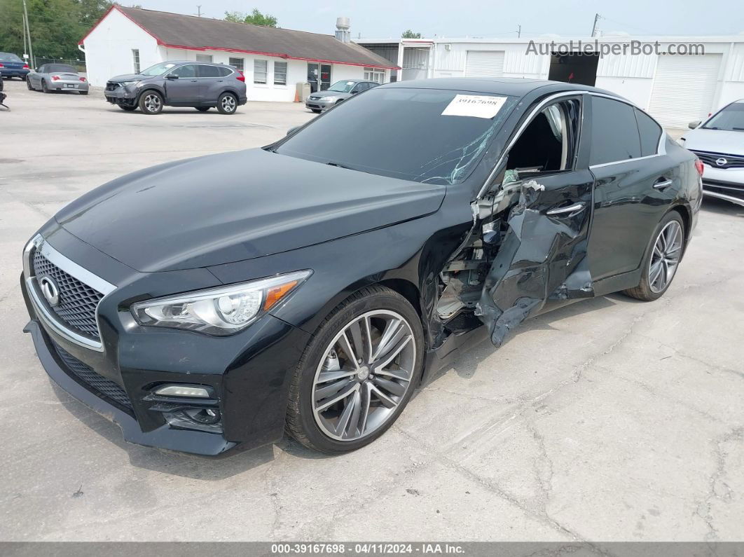 2015 Infiniti Q50 Sport Черный vin: JN1BV7AP6FM341907