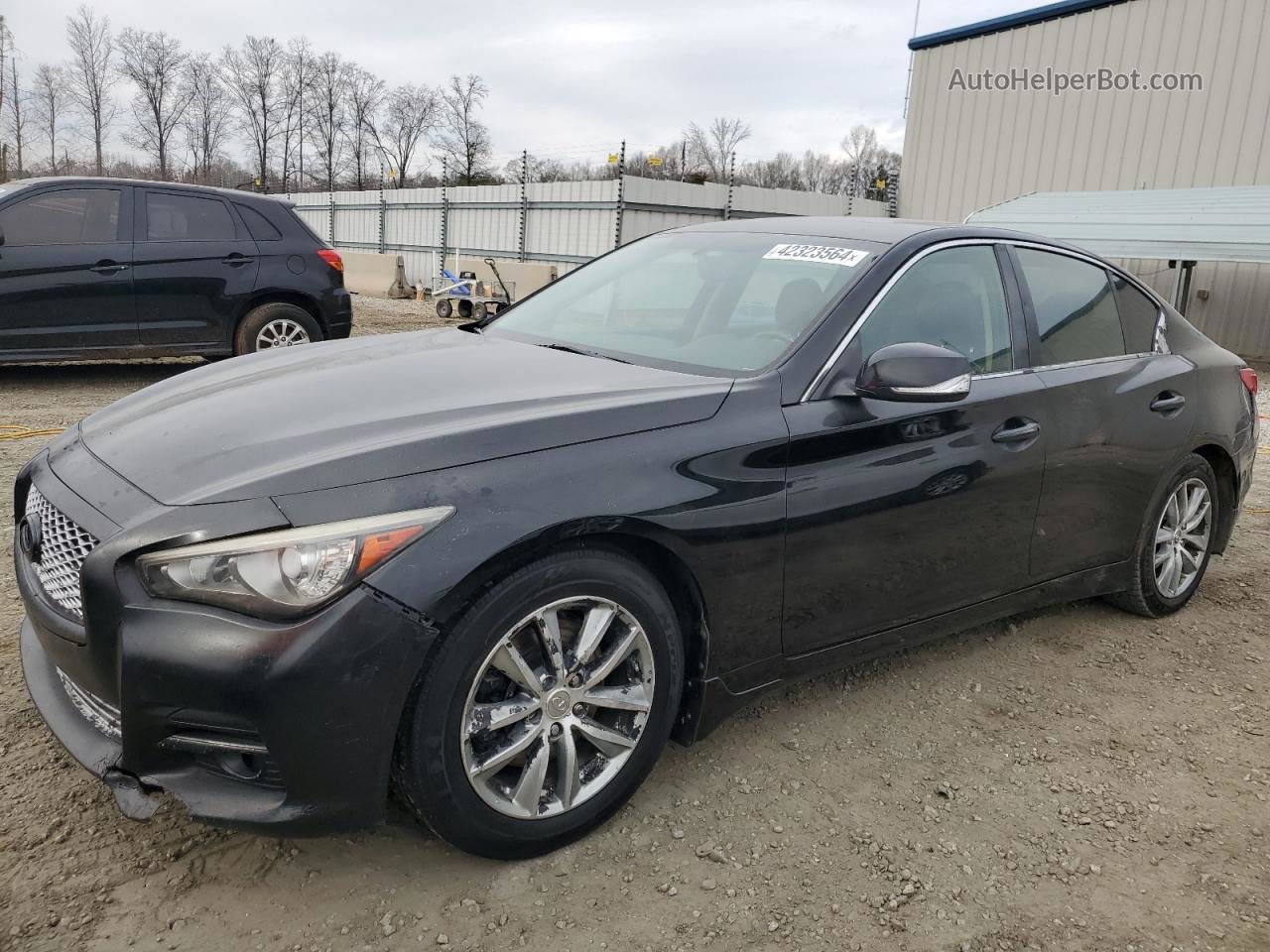 2015 Infiniti Q50 Base Black vin: JN1BV7AP6FM343544