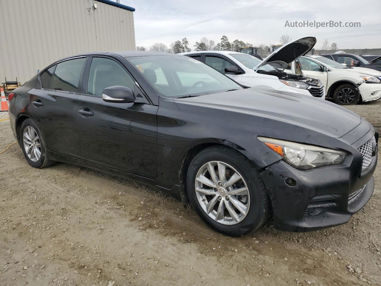 2015 Infiniti Q50 Base Black vin: JN1BV7AP6FM343544