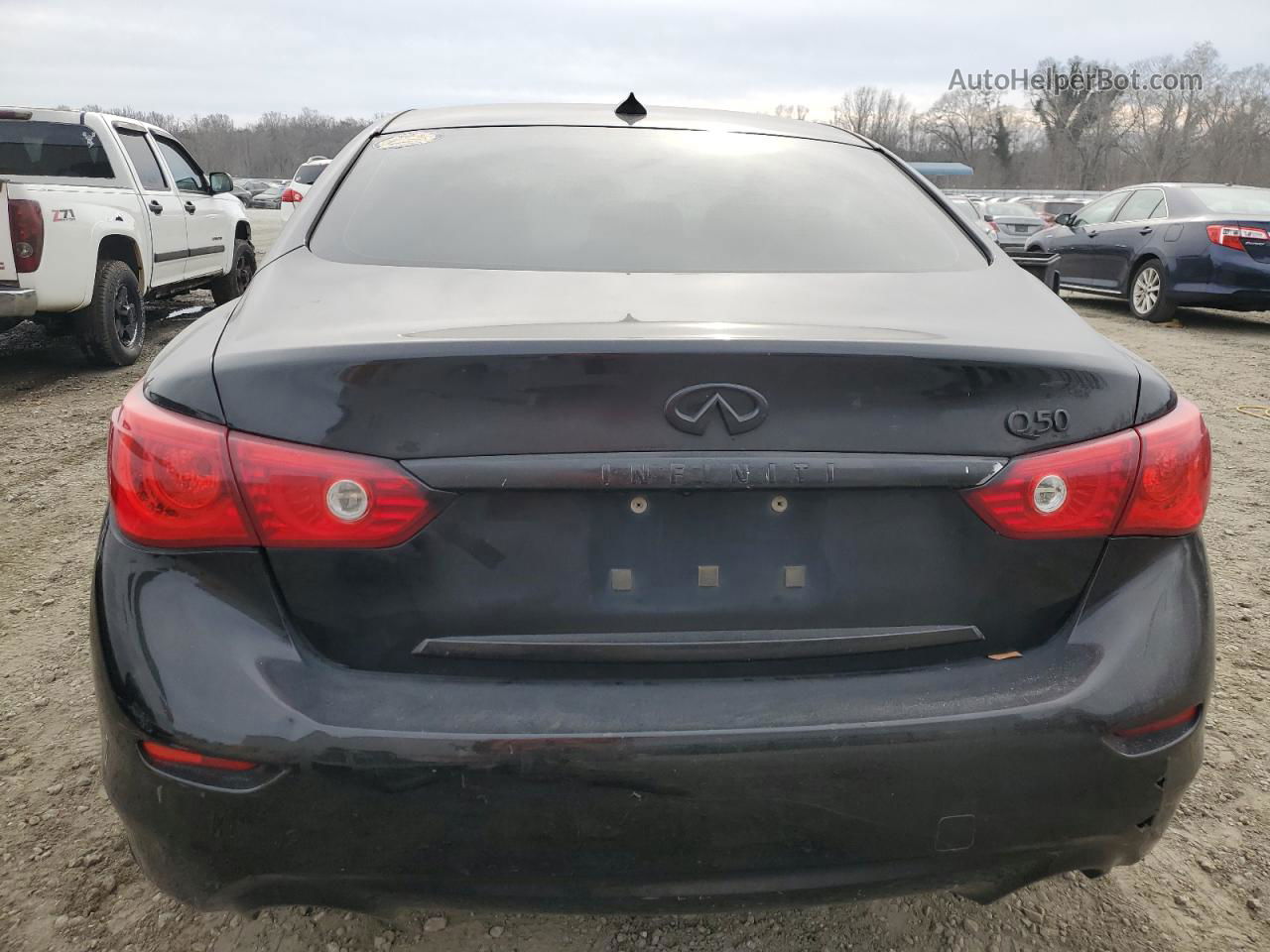 2015 Infiniti Q50 Base Black vin: JN1BV7AP6FM343544