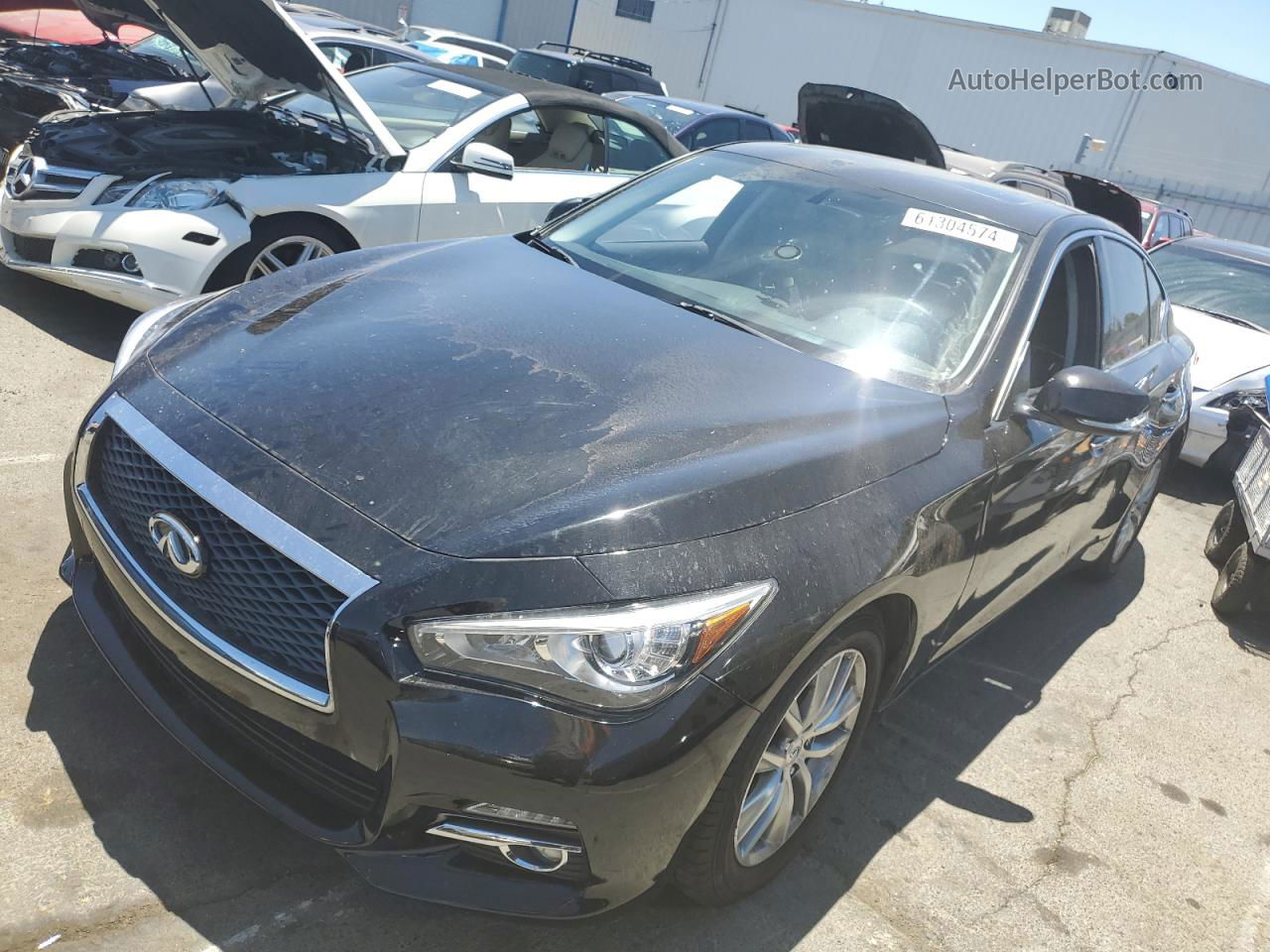 2015 Infiniti Q50 Base Black vin: JN1BV7AP6FM344676