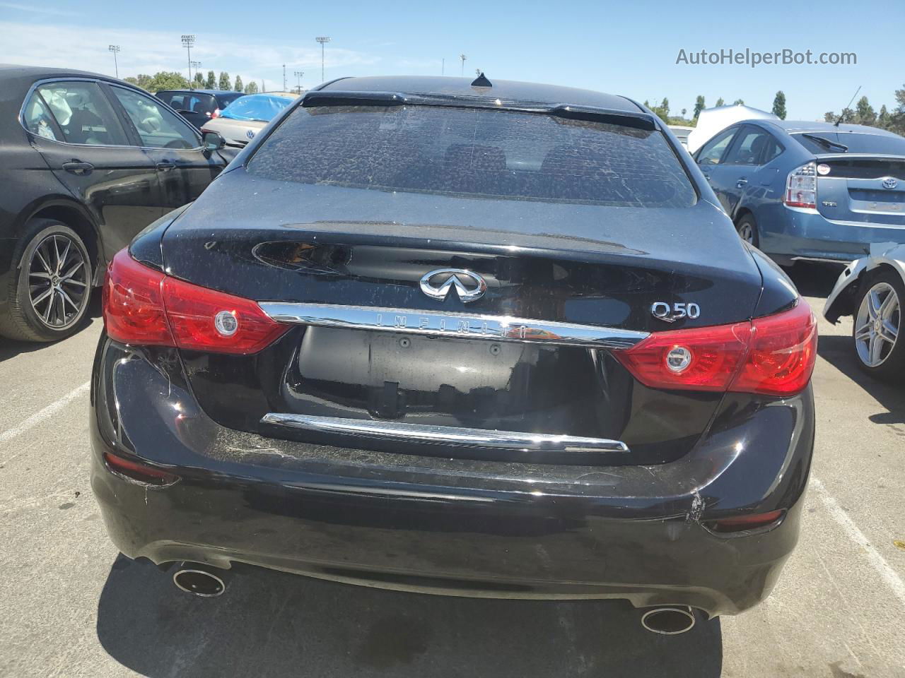 2015 Infiniti Q50 Base Black vin: JN1BV7AP6FM344676