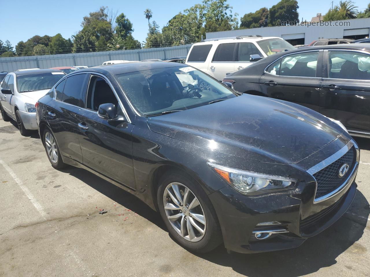 2015 Infiniti Q50 Base Black vin: JN1BV7AP6FM344676