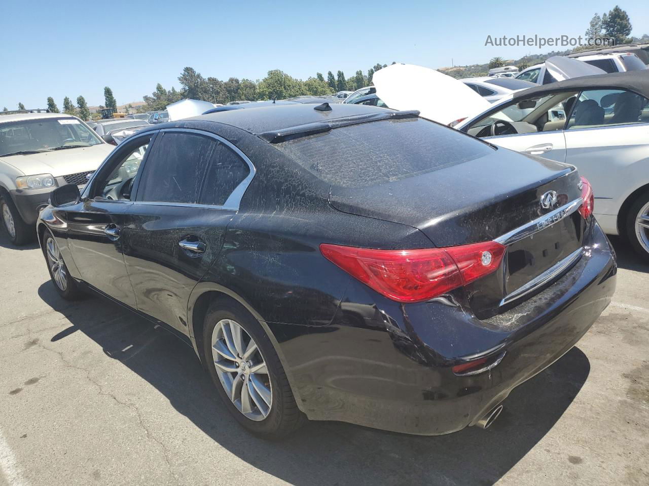 2015 Infiniti Q50 Base Black vin: JN1BV7AP6FM344676