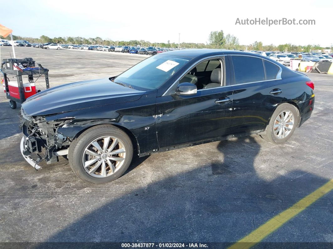 2015 Infiniti Q50   Черный vin: JN1BV7AP6FM346928