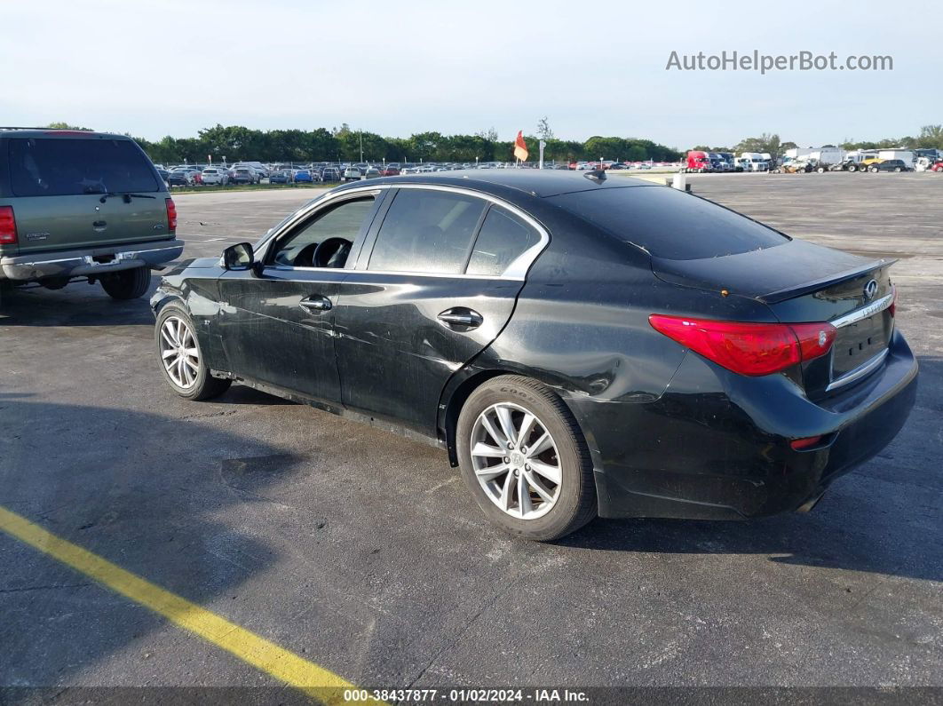 2015 Infiniti Q50   Черный vin: JN1BV7AP6FM346928