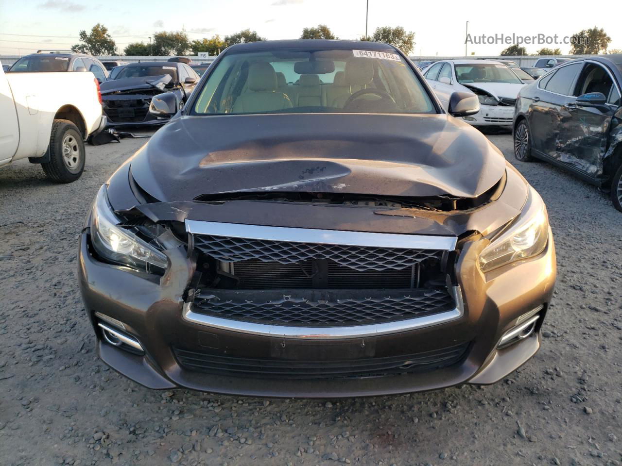 2015 Infiniti Q50 Base Угольный vin: JN1BV7AP6FM350803