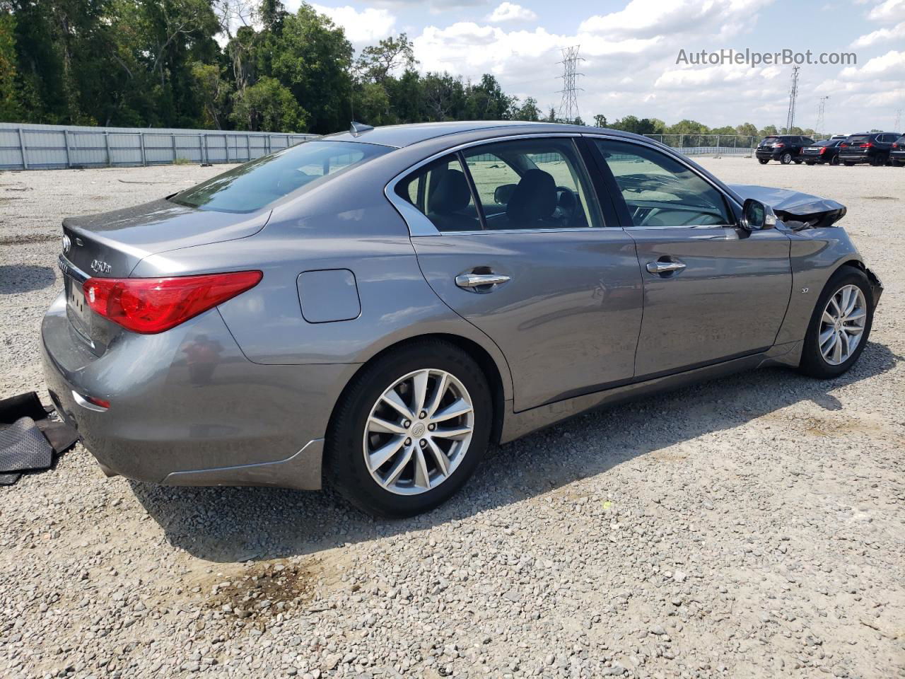 2015 Infiniti Q50 Base Silver vin: JN1BV7AP6FM352552