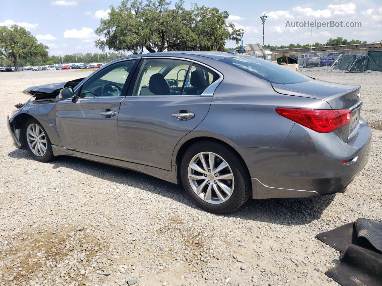 2015 Infiniti Q50 Base Silver vin: JN1BV7AP6FM352552